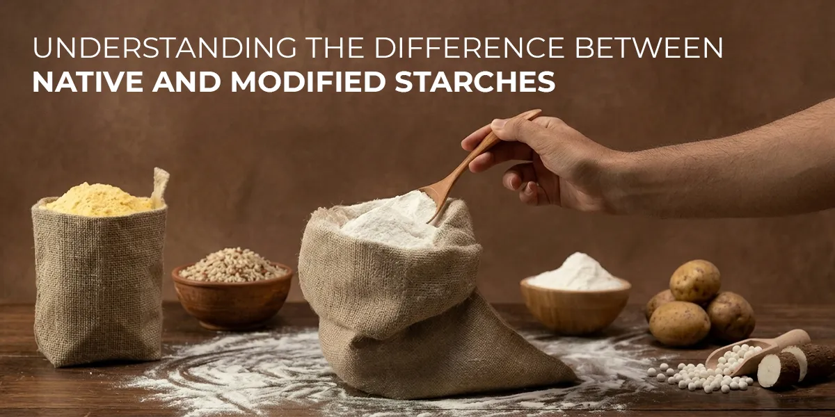 Difference between native starch and modified starch in industrial and food applications
