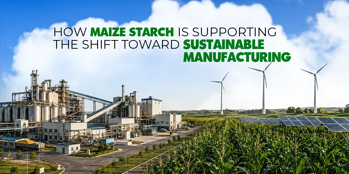 Maize starch supporting sustainable manufacturing processes Bluecraft Agro